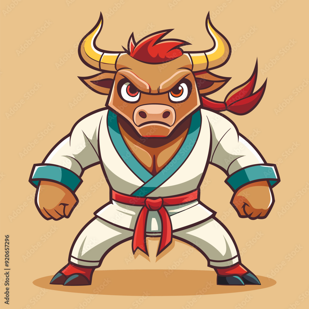 karate bull in kimono karate bull in kimono