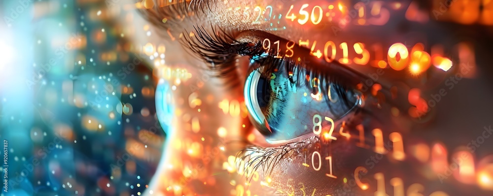 Digital Eye - Abstract Concept of Data and Technology. Digital Eye - Abstract Concept of Data and Technology.