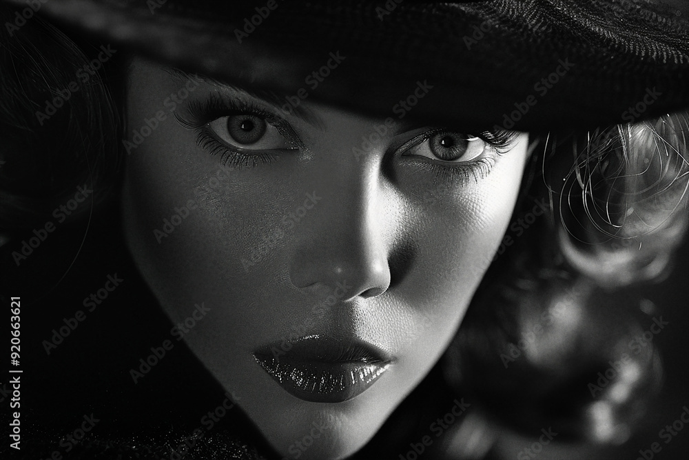 Generative AI Old fashioned retro style gangster movie noir picture in dramatic scene moment Generative AI Old fashioned retro style gangster movie noir picture in dramatic scene moment