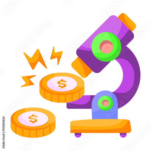 An sticker design of monetary experiment 

