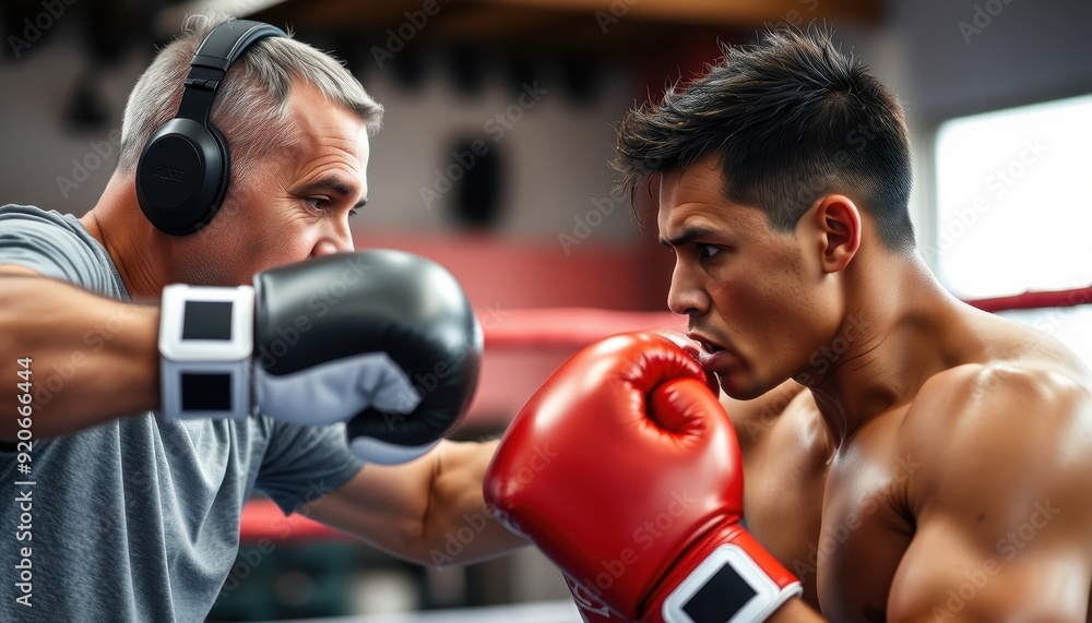 Boxing Gloves Up Close. Boxing Gloves Up Close.