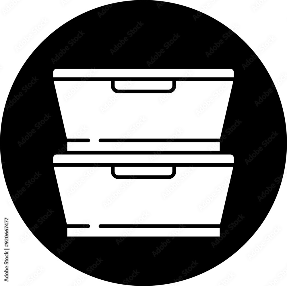 Meal container icon block vector illustration Meal container icon block vector illustration