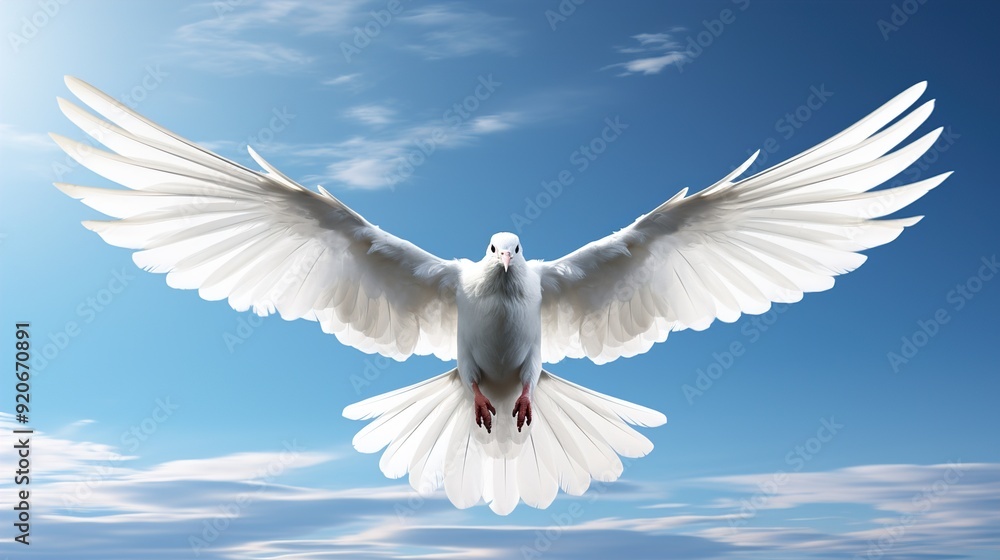 Fototapeta premium dove in the sky
