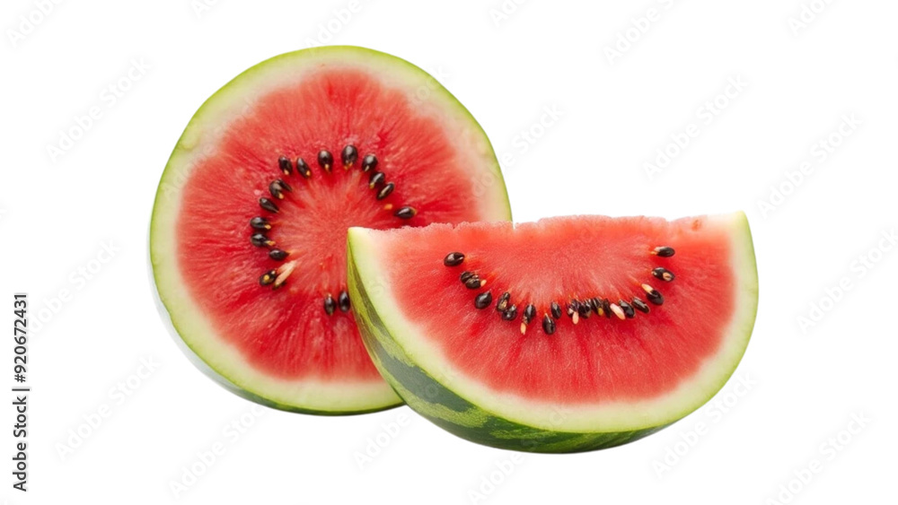 Whole watermelon isolated on white background..... Whole watermelon isolated on white background.....