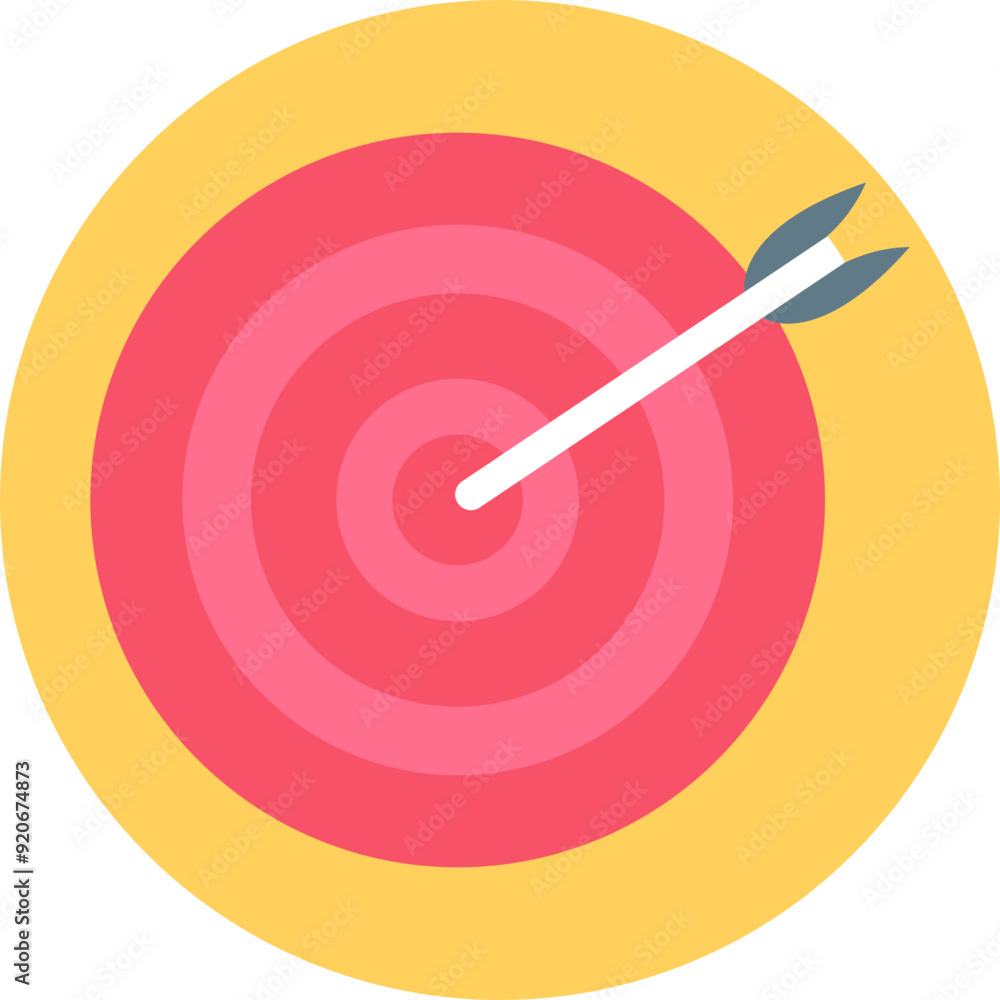 Target vector icon in background style Target vector icon in background style