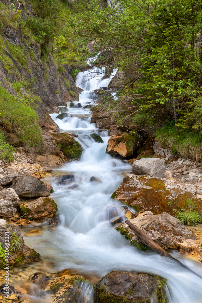 Kaskaden in der Silberkarklamm bei Schladming, Steiermark, Österreich