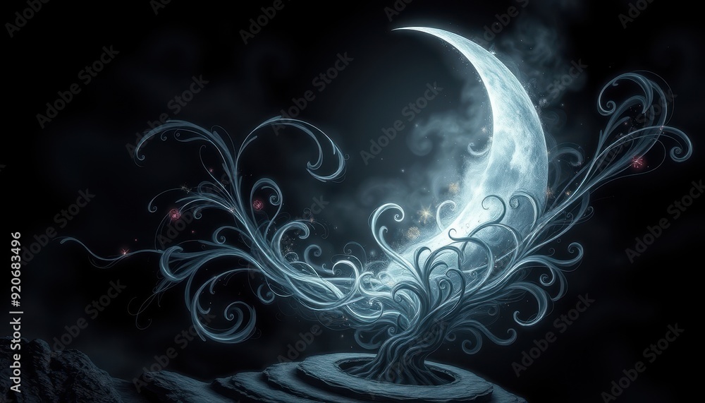 Crescent Moon Tree. Crescent Moon Tree.