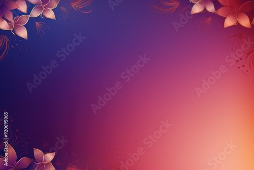 Abstract purple red background with subtle flowers rangoli pattern