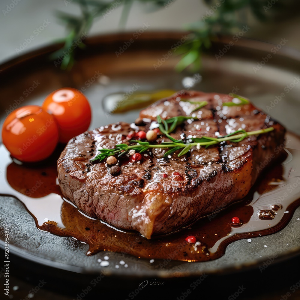 Delicious Grilled Steak with Herbs Delicious Grilled Steak with Herbs