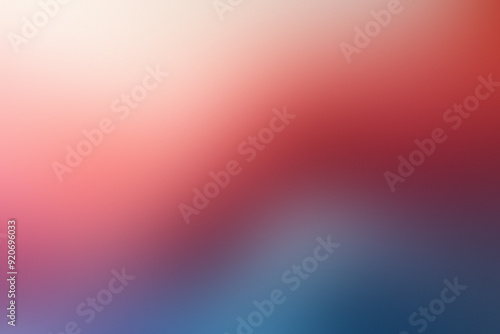 Soft gradients of red, pink, and blue create a serene and calming atmosphere, reminiscent of a beautiful sunset