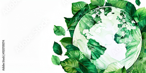 Nature and Global Green Initiative. The Green Earth: Embracing Environmental Stewardship.  photo