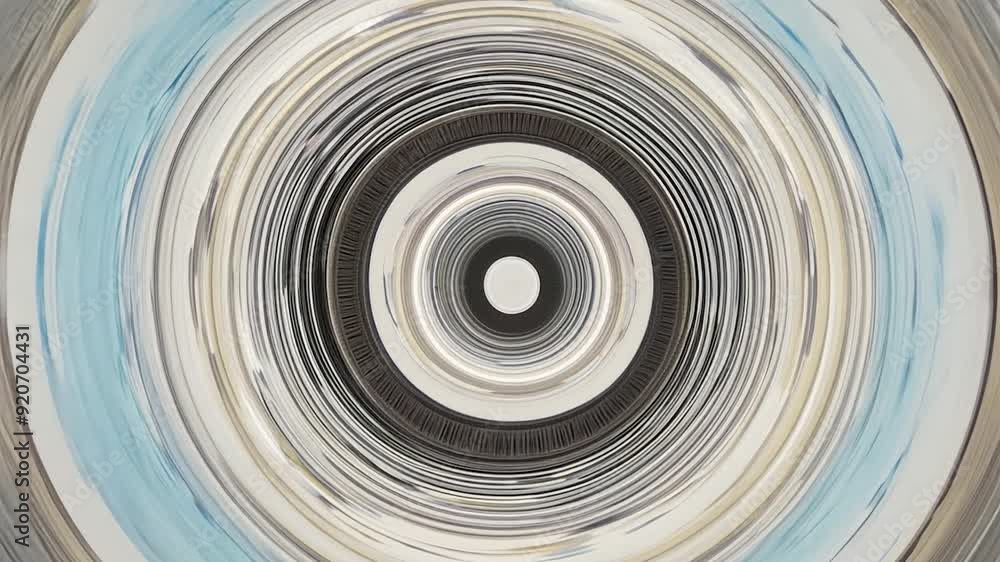 Captivating concentric circles in soft pastel hues create a tunnel-like effect, evoking modern art with a vintage touch Captivating concentric circles in soft pastel hues create a tunnel-like effect, evoking modern art with a vintage touch