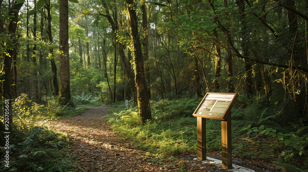 forest_with_informational_signs forest_with_informational_signs