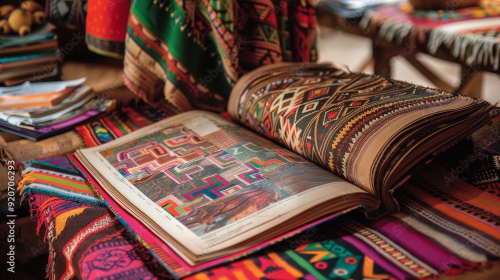 Showcasing a table book on tribal art and traditions from around the world, celebrating cultural diversity. Showcasing a table book on tribal art and traditions from around the world, celebrating cultural diversity.