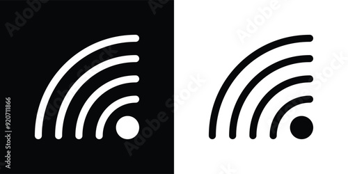 wifi icon. wireless and Wi-Fi network connection symbol for app, software, ui. transparent png and vector illustration.