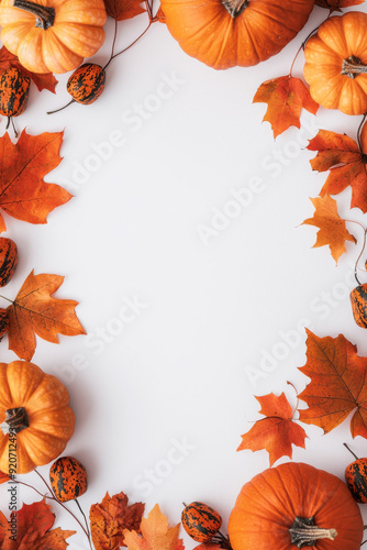 autumn leaves frame