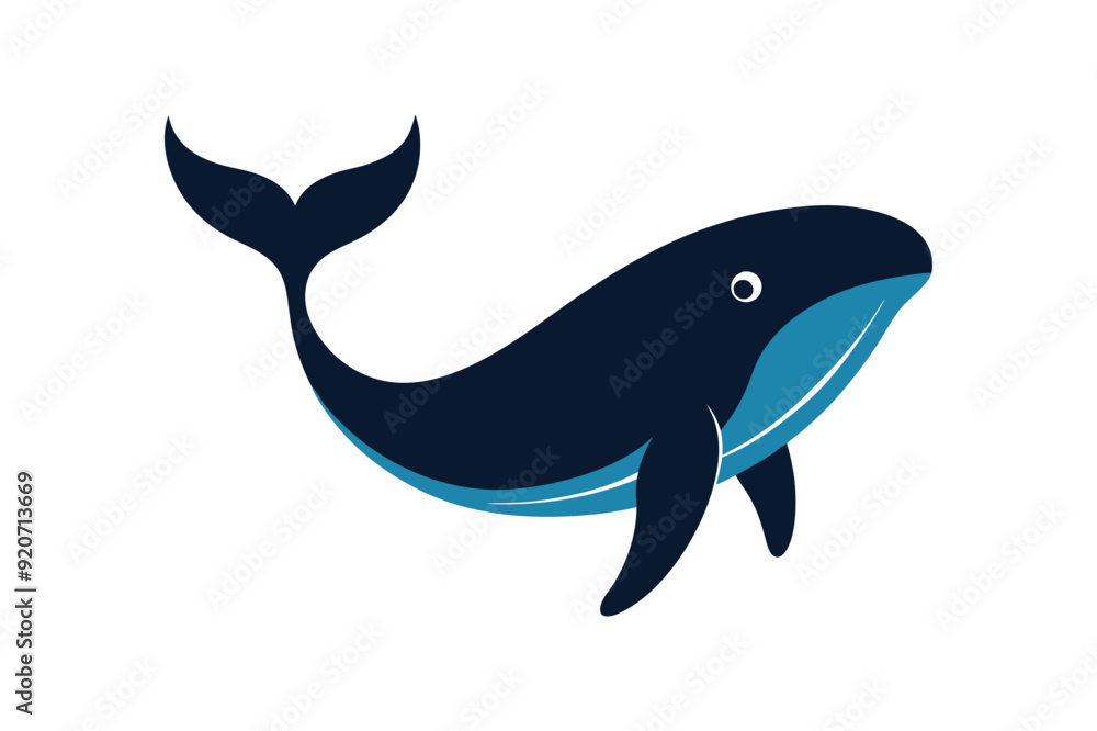 a silhouette of whale vector illustration a silhouette of whale vector illustration