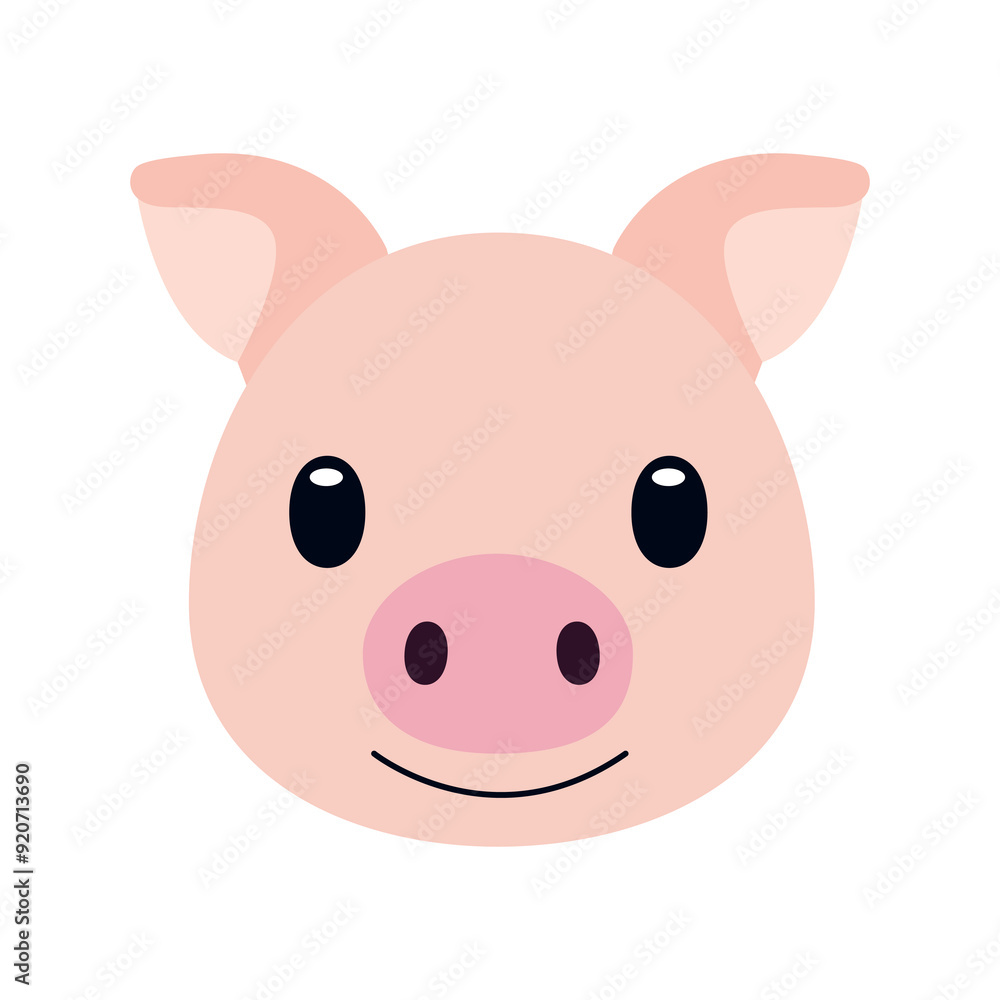 pig animal cute face emoji vector pig animal cute face emoji vector