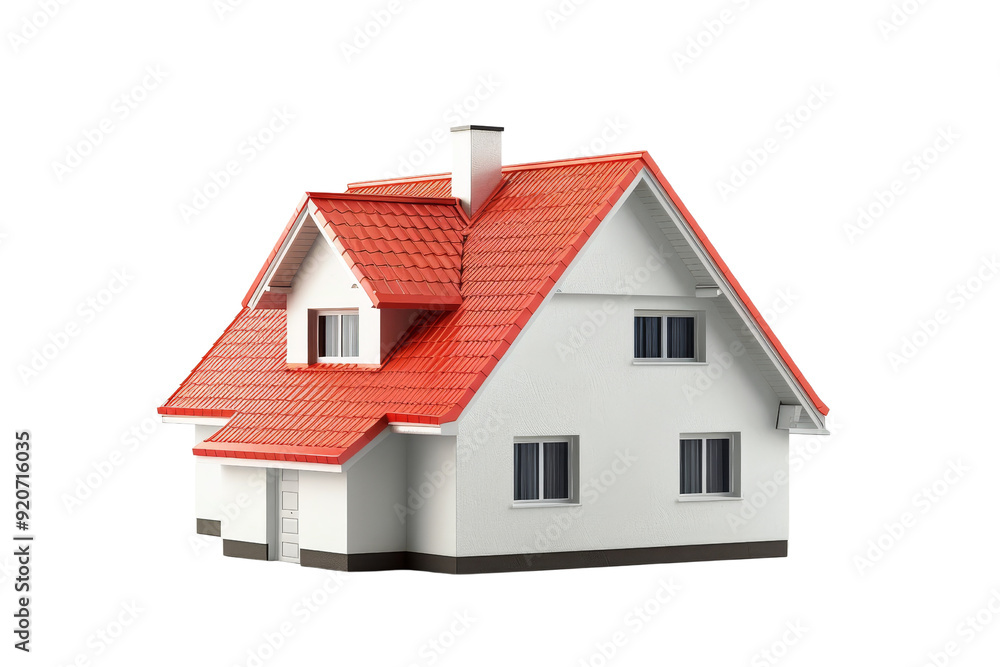 Modern House with Red Roof Modern House with Red Roof