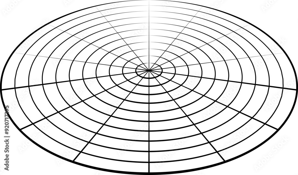 Wireframe Circle Wireframe Circle