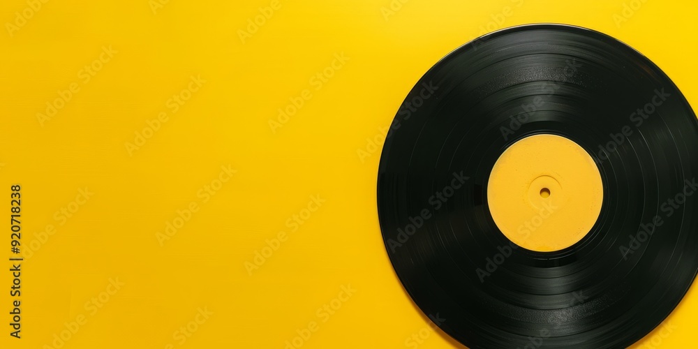 Bright yellow backdrop featuring a vinyl record with a blank label Bright yellow backdrop featuring a vinyl record with a blank label Bright yellow backdrop featuring a vinyl record with a blank label Bright yellow backdrop featuring a vinyl record with a blank label