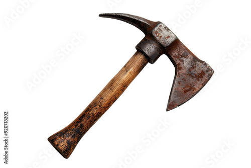 Rusty Old Axe Isolated