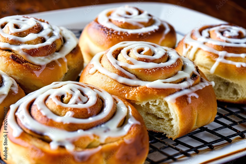 cinnamon rolls on a plate