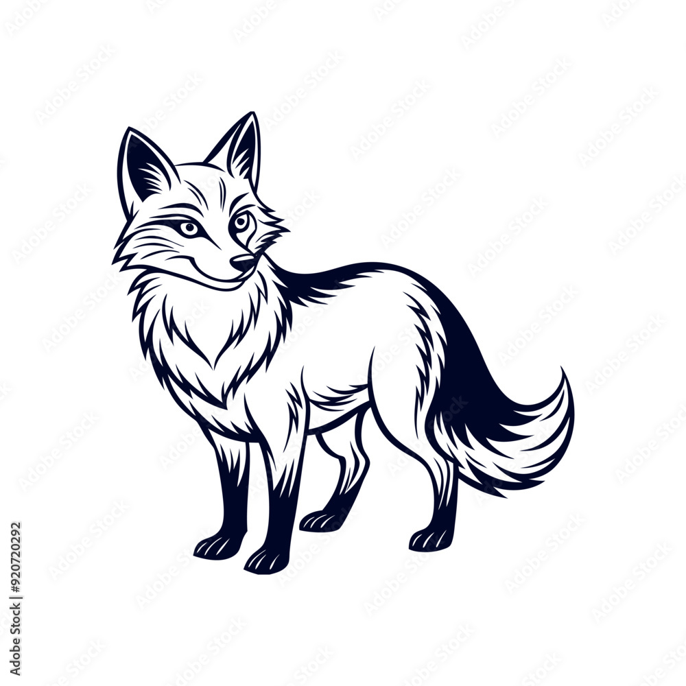 Fox silhouette vector Clip art isolated design illustration Fox silhouette vector Clip art isolated design illustration