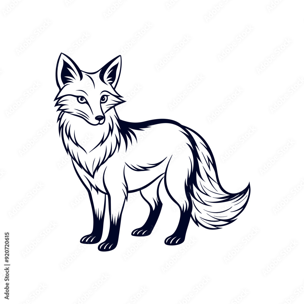 Fox silhouette vector Clip art isolated design illustration Fox silhouette vector Clip art isolated design illustration
