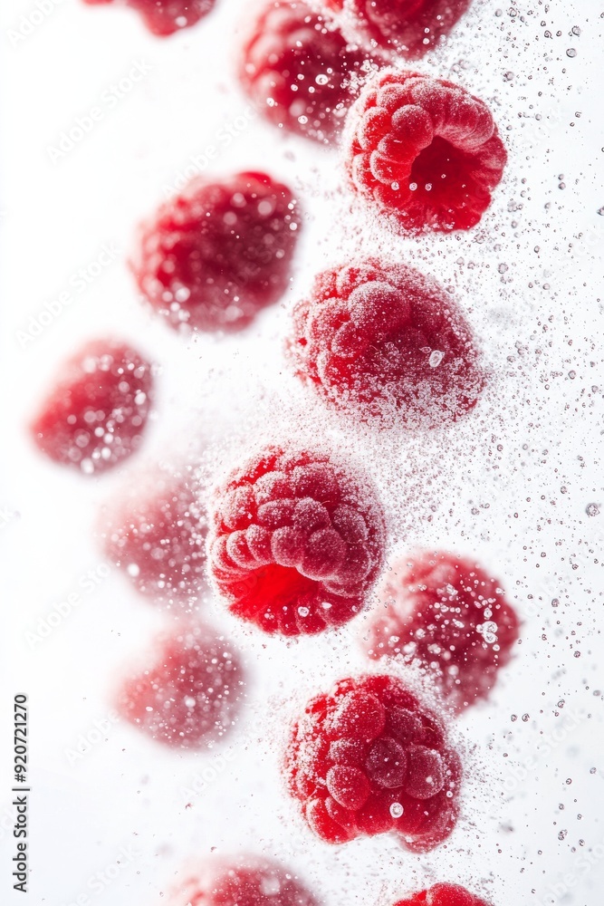 Mystic photo of Cascade Delight Raspberry, isolated on white background Mystic photo of Cascade Delight Raspberry, isolated on white background