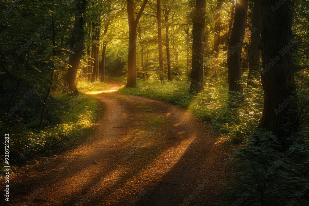 Fototapeta premium road in the woods