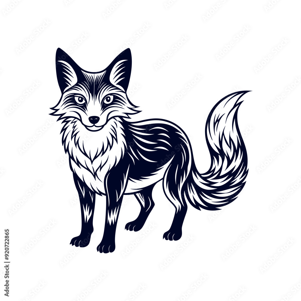 Fox silhouette vector Clip art isolated design illustration Fox silhouette vector Clip art isolated design illustration