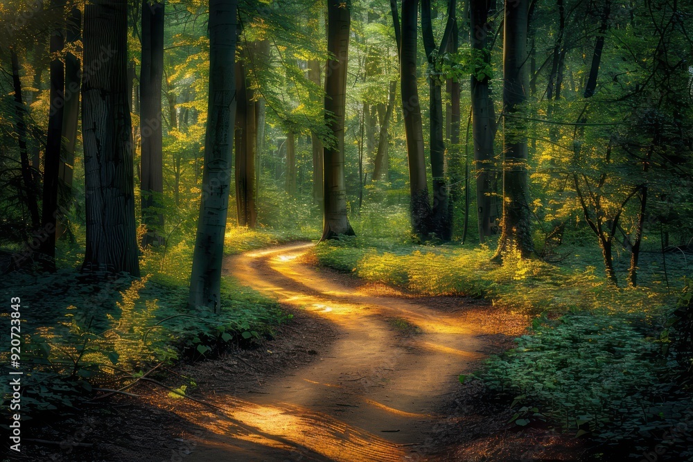 Obraz premium road in the woods