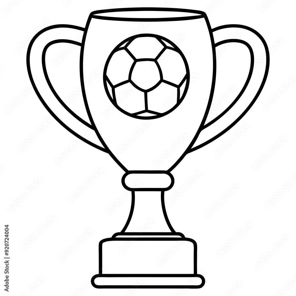 Trofeo de soccer art vector illustration Trofeo de soccer art vector illustration