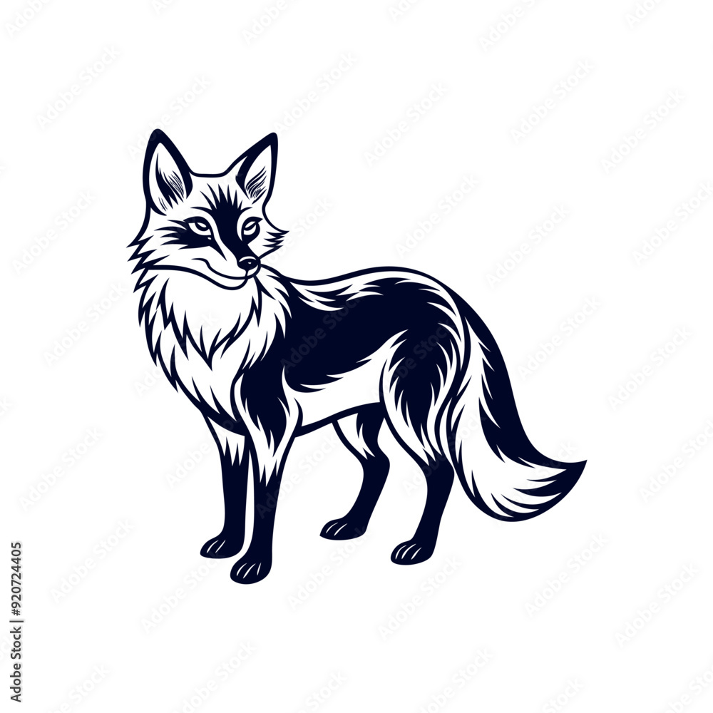 Fox silhouette vector Clip art isolated design illustration Fox silhouette vector Clip art isolated design illustration