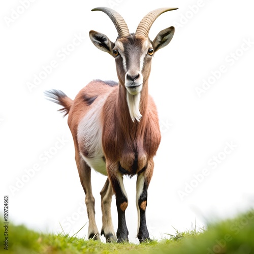 Isolated goad with grass