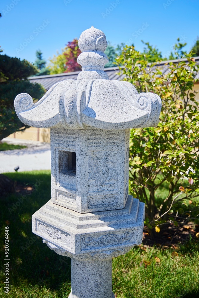 Obraz premium Japanese Garden Corner. Architectural elements