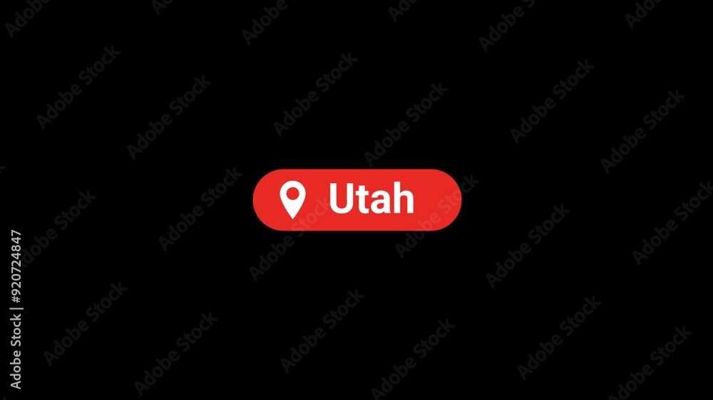 Utah Location title Animation Utah Location title Animation