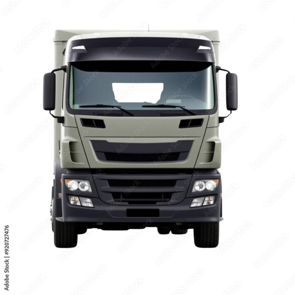 cargo truck on Isolated transparent background png. generated with AI cargo truck on Isolated transparent background png. generated with AI