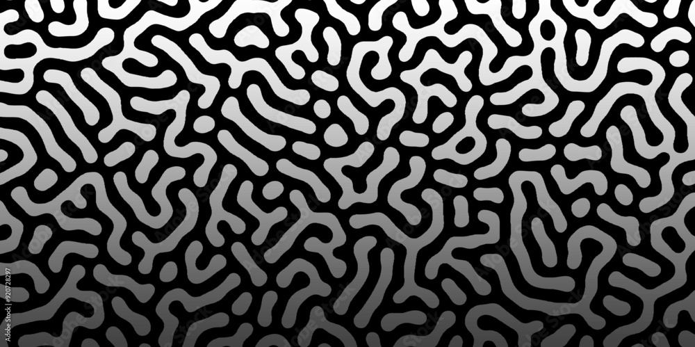 Abstract Turing organic wallpaper with background. Turing reaction diffusion monochrome seamless pattern with chaotic motion. Natural seamless line pattern. Linear design with biological shapes. Abstract Turing organic wallpaper with background. Turing reaction diffusion monochrome seamless pattern with chaotic motion. Natural seamless line pattern. Linear design with biological shapes.