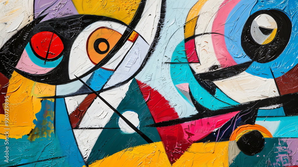 Fototapeta premium abstract colorful painting as background