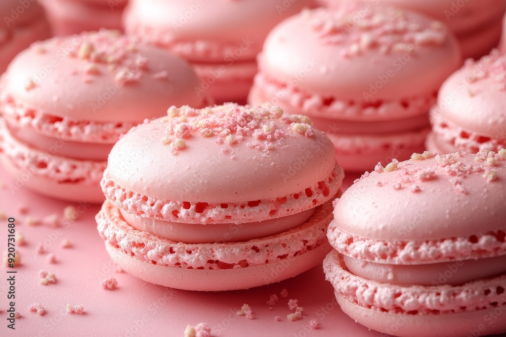 Macarons background. Generative A Macarons background. Generative A