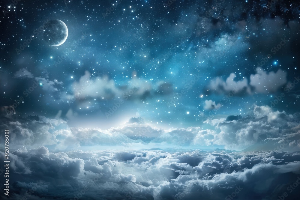 A blue planet with a background of shining stars. Ideal for space-themed designs. Beautiful simple AI generated image in 4K, unique. A blue planet with a background of shining stars. Ideal for space-themed designs. Beautiful simple AI generated image in 4K, unique.