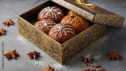 Delicious Nurnberger Lebkuchen, Traditional German Food sweet photo