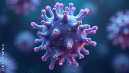  Vibrant Virus A CloseUp of a Coronavirus