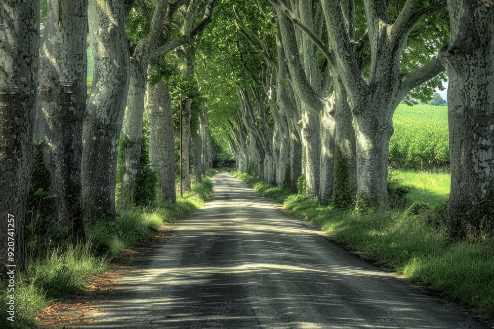 Obraz premium Cobblestone Lane, Island of Ruegen, Mecklenburg-Western Pomerania, Germany. Beautiful simple AI generated image in 4K, unique.