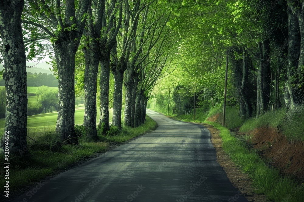 Obraz premium New Hampshire-Stratham-Stuart Farm Road. Beautiful simple AI generated image in 4K, unique.