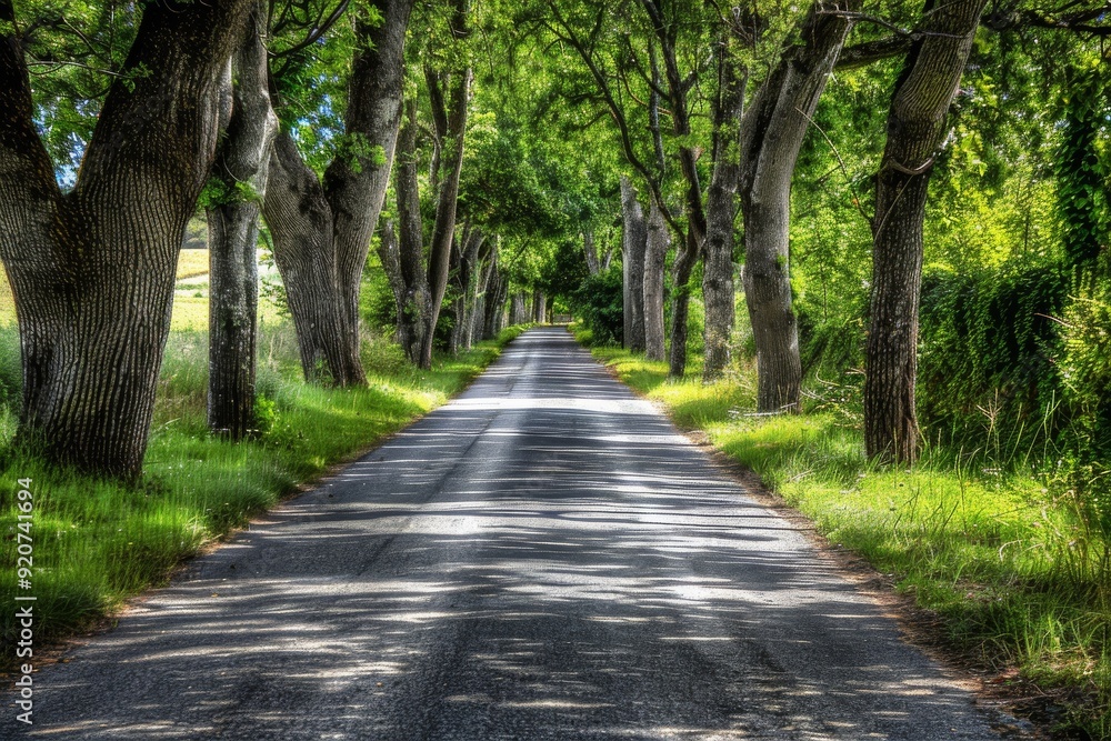 Tunnel-like Avenue of green Trees, Tree Footpath through Park in Spring. Beautiful simple AI generated image in 4K, unique. Tunnel-like Avenue of green Trees, Tree Footpath through Park in Spring. Beautiful simple AI generated image in 4K, unique.