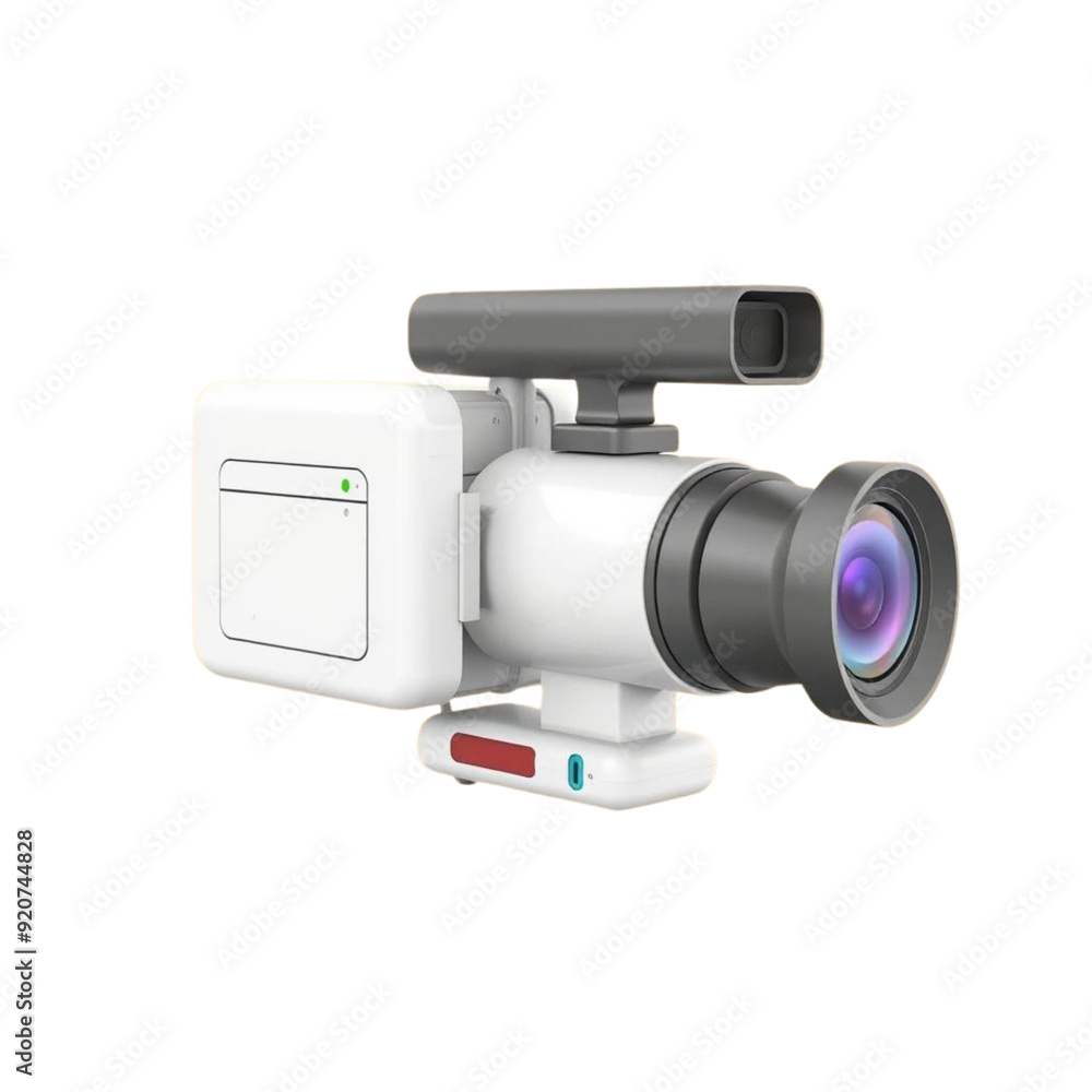3d cinema camera on Isolated transparent background png. generated with AI 3d cinema camera on Isolated transparent background png. generated with AI