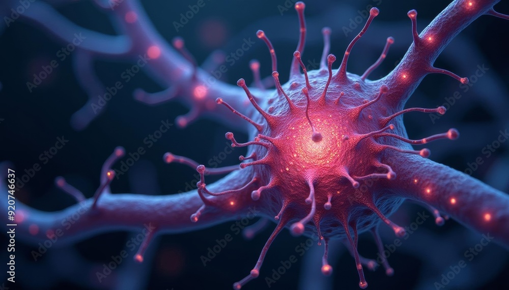 Neural network in vibrant 3D rendering Neural network in vibrant 3D rendering